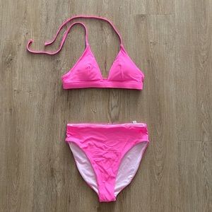 Pink Victoria’s Secret bikini set